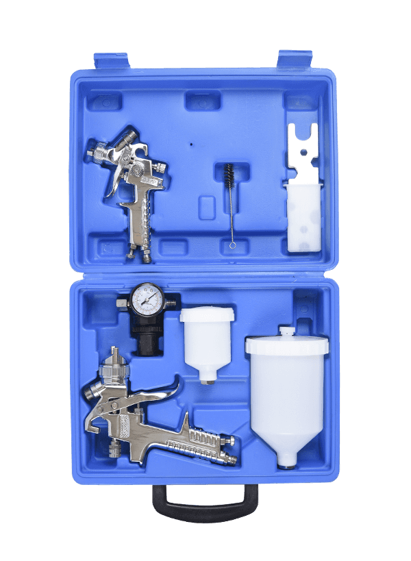 Краскораспылитель на водной основе -HVLP-H-827-Suit-silver