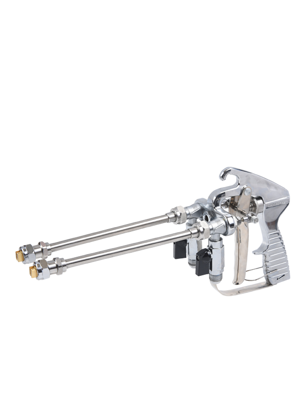 Двухкомпонентный пистолет-распылитель внешнего смешивания